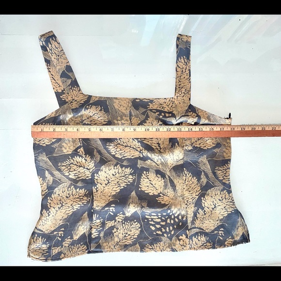 GIORGIO ARMANI LE COLLEZIONI SLEEVELESS TOP/BLOUSE/TANK VINTAGE SIZE 12 ZIPPER - Picture 12 of 13